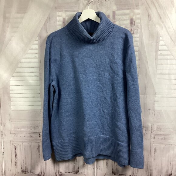 Banana Republic Turtleneck Sweater Blue L - Picture 1 of 8